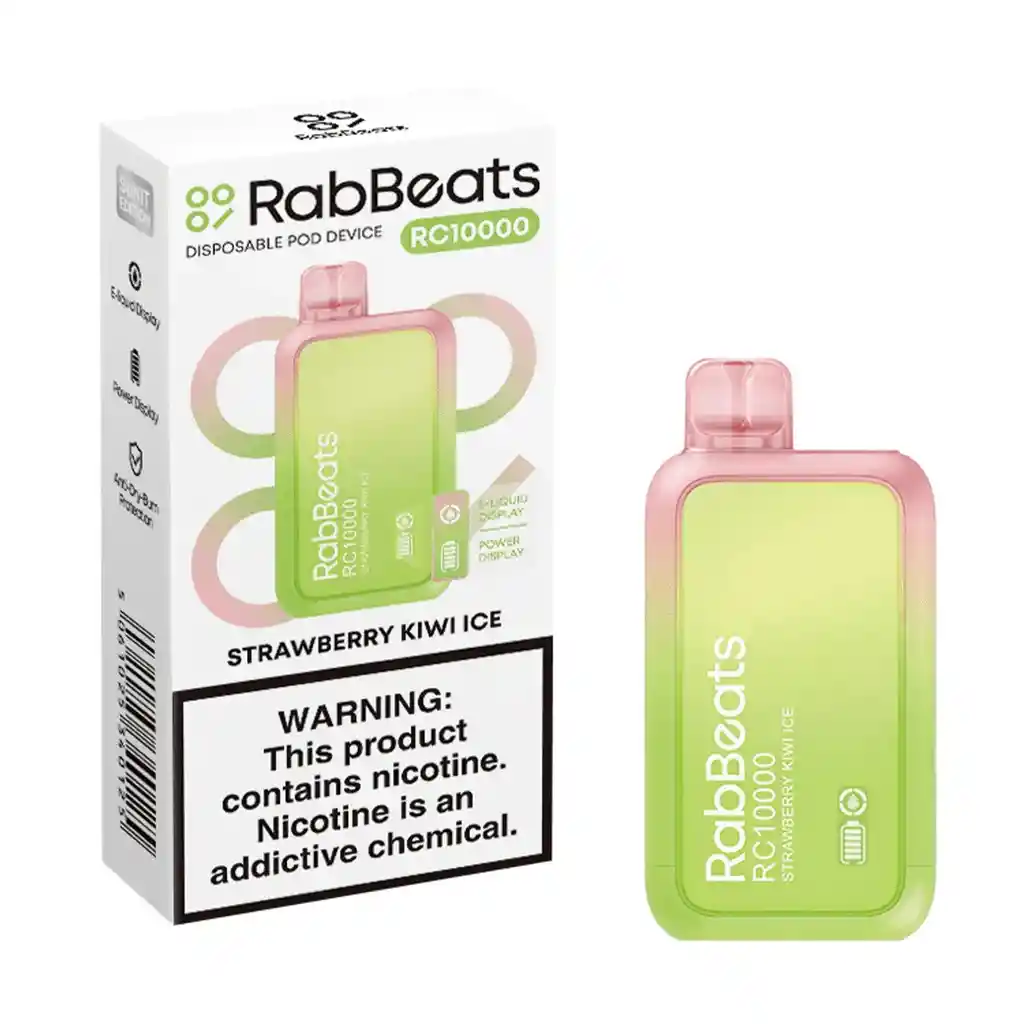 Rabbeats 10.000 Puffs Strawberry Kiwi Ice 5% Nic.