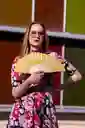 Abanico Yo No Sudo, Brillo. Amarillo