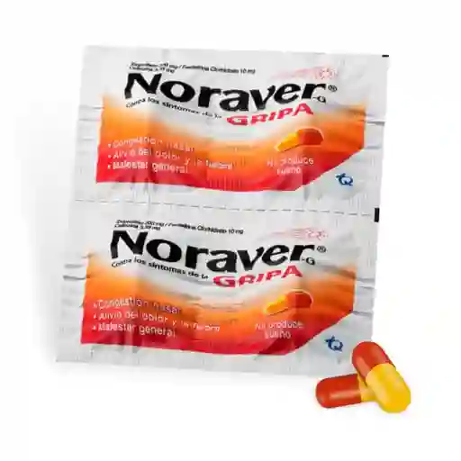 Noraver Gripa X 4 Capsulas