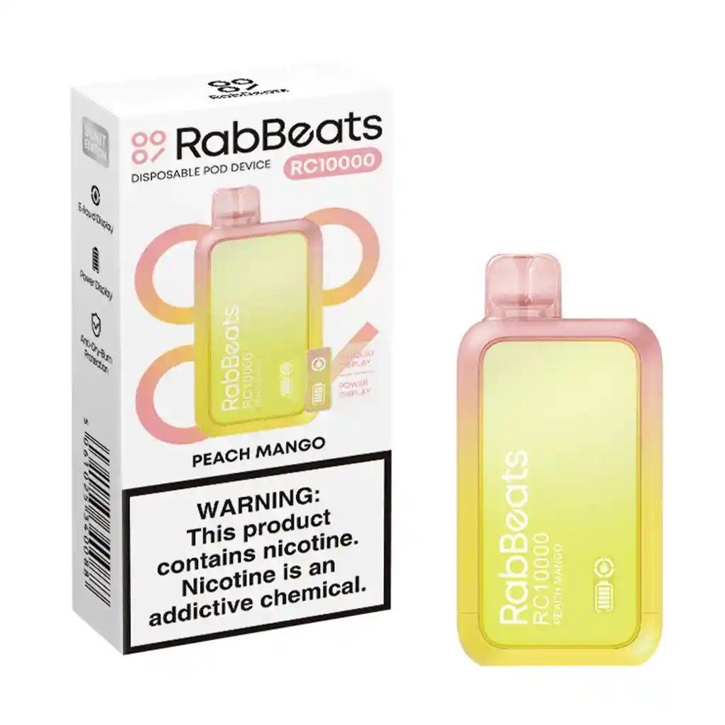 Rabbeats 10.000puffs Peach Mango 5% Nic.