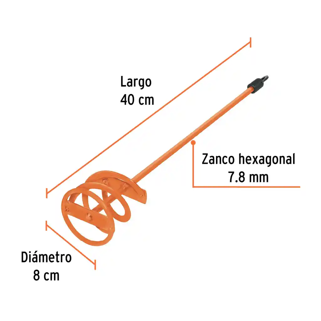 Revolvedor De Pintura 1/2" 55cmc Mixer