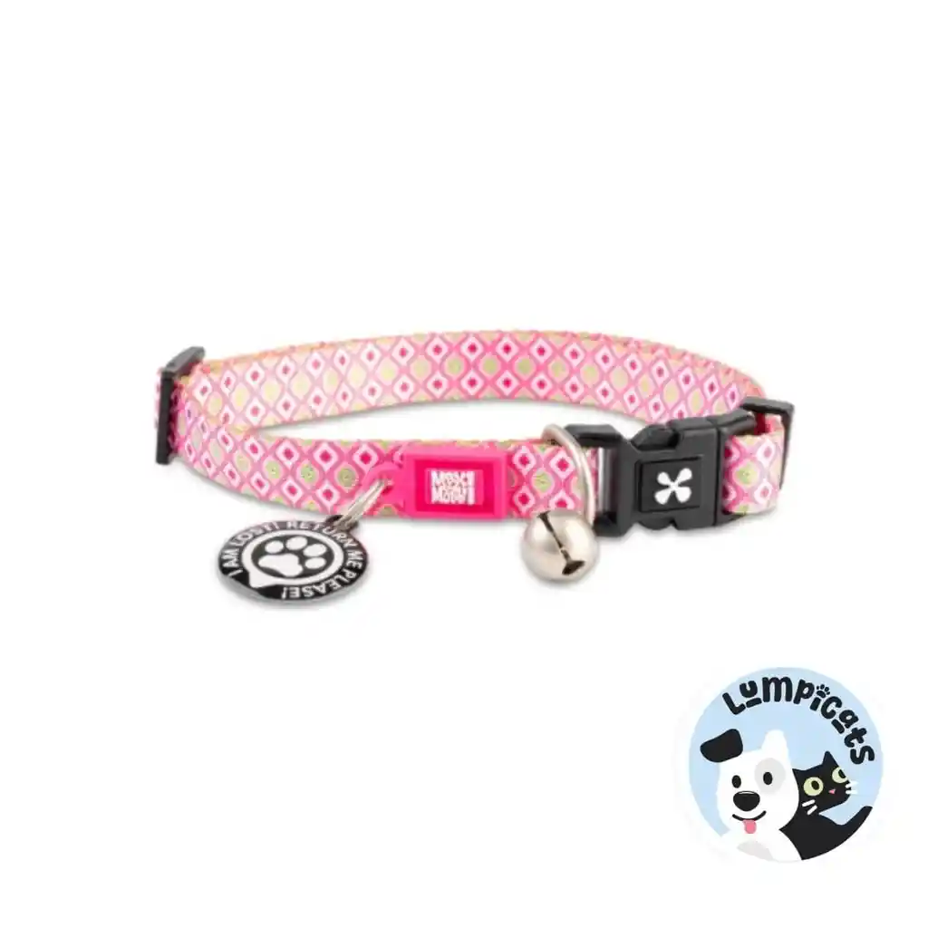 Max Molly Original Retro Pink Collar Para Gato