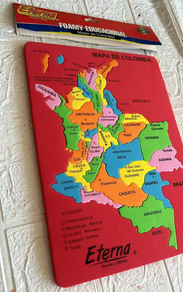 Rompecabezas Colombia Fomi Rojo