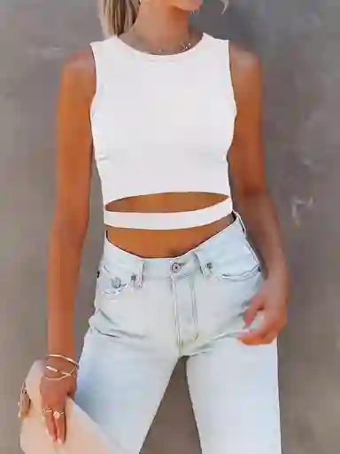 Crop Top Luzia Blanco Talla S/m