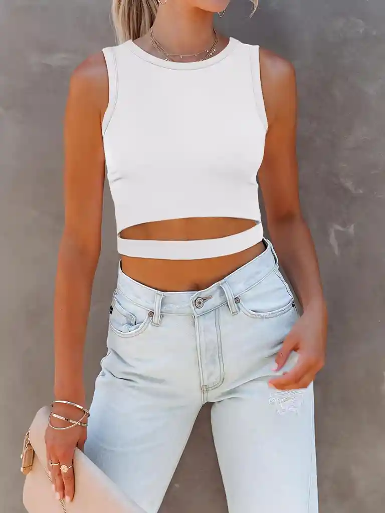 Crop Top Luzia Blanco Talla S/m