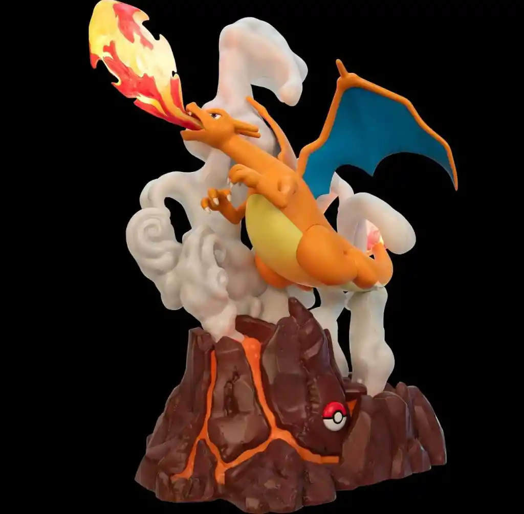 Figura Coleccionista Charizard Deluxe De 13 Pulgadas Led