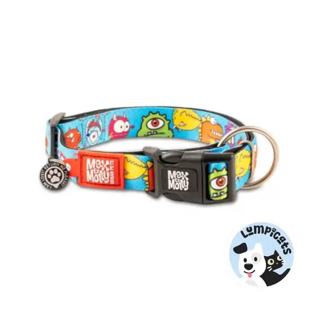 Max Molly Original Little Monsters Collar Para Perro Large