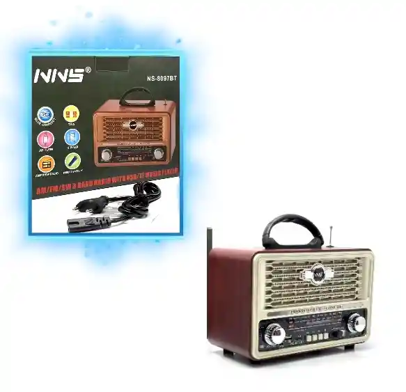 Radio Ns-8097bt: Diseño Retro Y Alta Tecnología