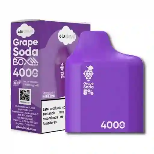 Vaporizador Glucloud Box Pod Grape Soda (uva Mentolada)