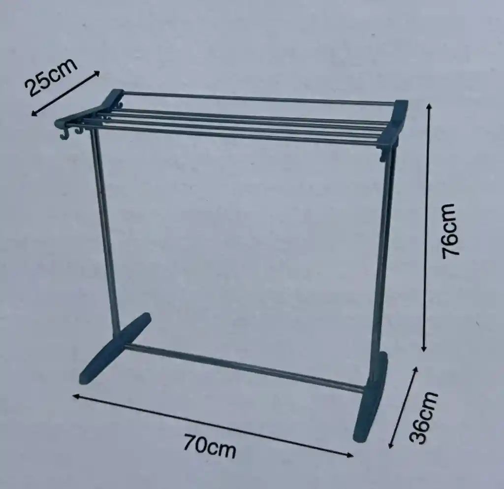 Tendedero De Ropa Plegable 1 Nivel Organizador Portátil