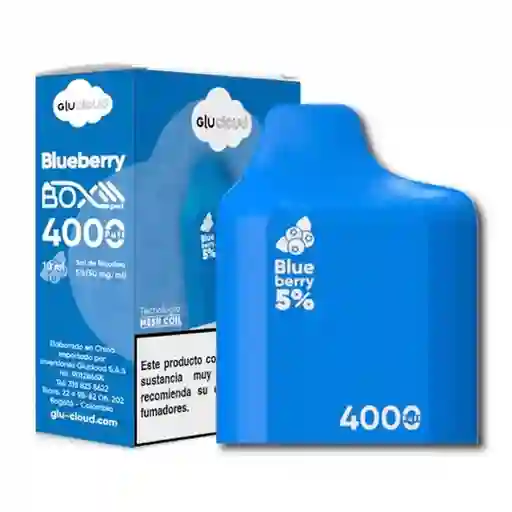 Vaporizador Glucloud Box Pod Blueberry (mora Azul)