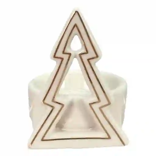 Candelabro Navideño De Arbol Santini 6x8cm Blanco