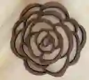 Portavasos Madera Artesanal Flor (6 Unidades)