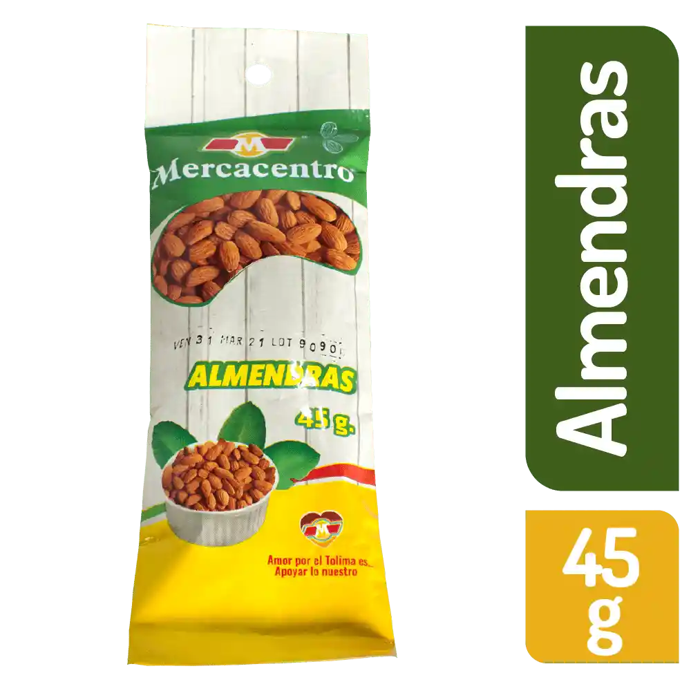 Almendras Mercacentro 45 G