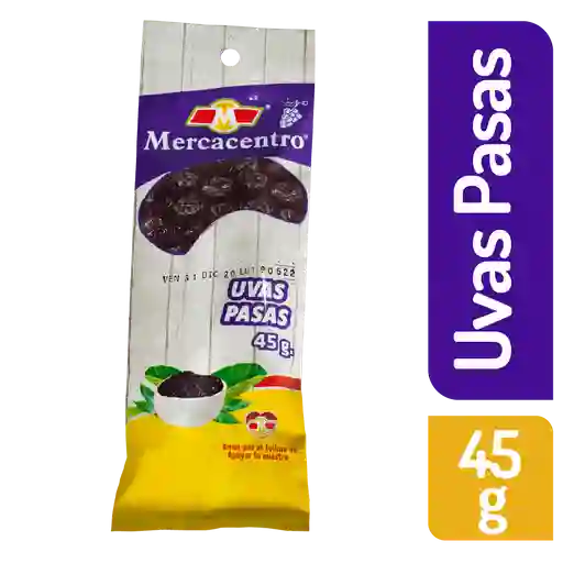 Uvas Pasas Mercacentro 45 G