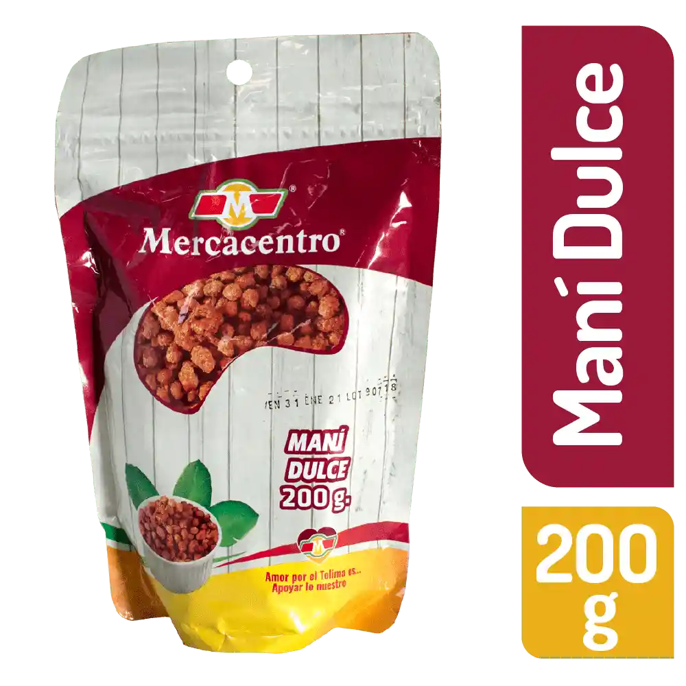 Maní Dulce Mercacentro 200 G