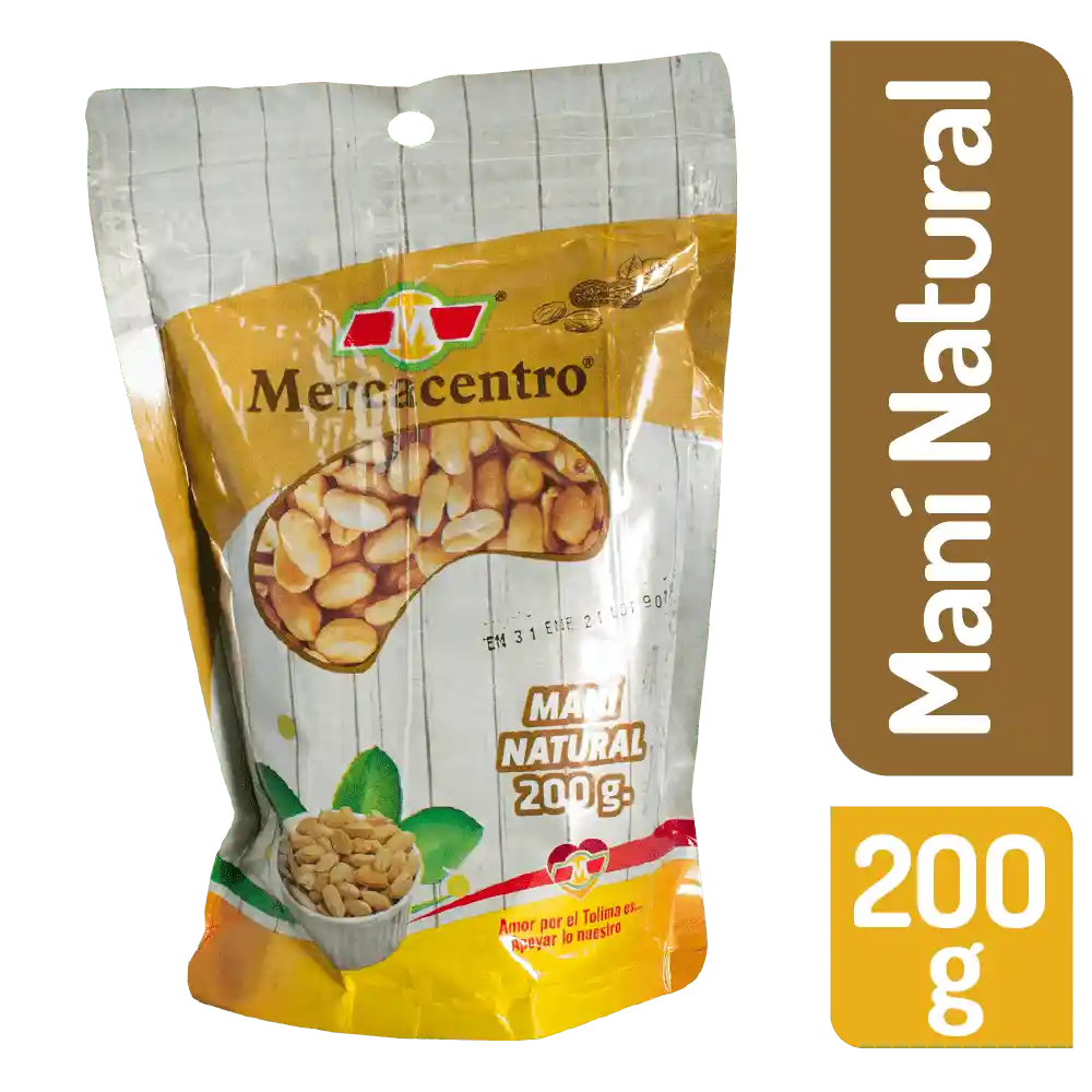 Maní Natural Mercacentro 200 G