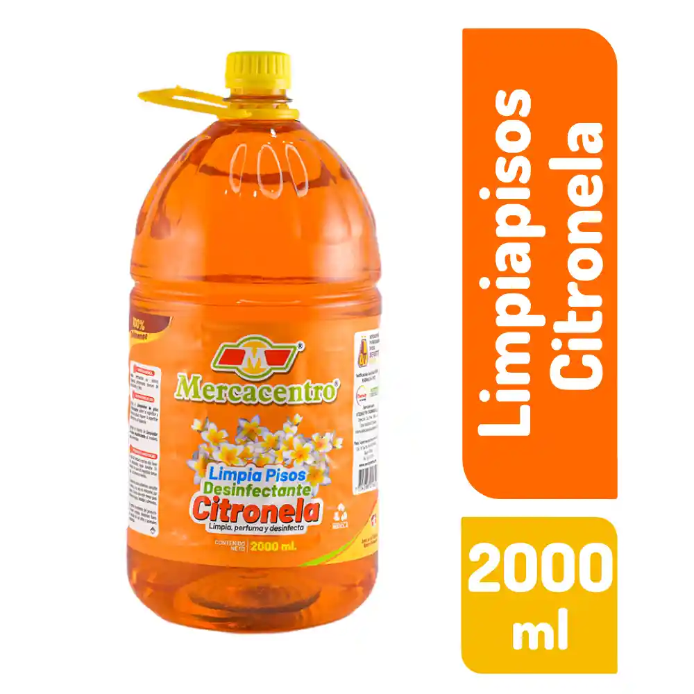 Limpiapisos Mercacentro 2000 Ml Citronela
