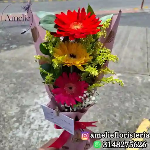 Bouquet De 3 Gerberas