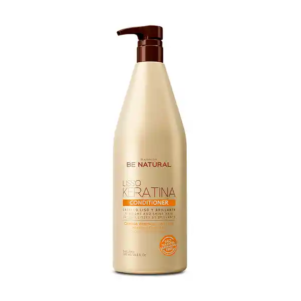 Be Natural Acondicionador Liso Keratina 1000ml