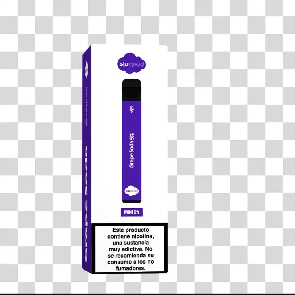 Vaporizador Glucloud Mini Grape Soda (uva)