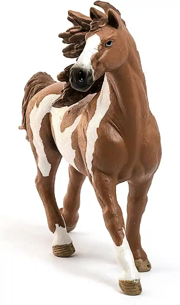 Figura Coleccionable Caballo Semental Pinto Pintada A Mano Schleich