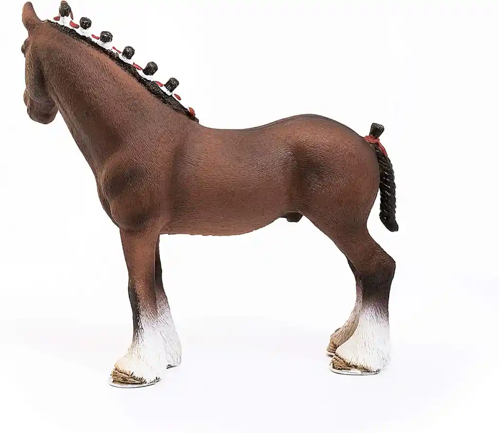 Figura Coleccionable Caballo Clydesdale Pinto Pintada A Mano Schleich