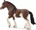 Figura Coleccionable Yegua Clydesdale Pinto Pintada A Mano Schleich