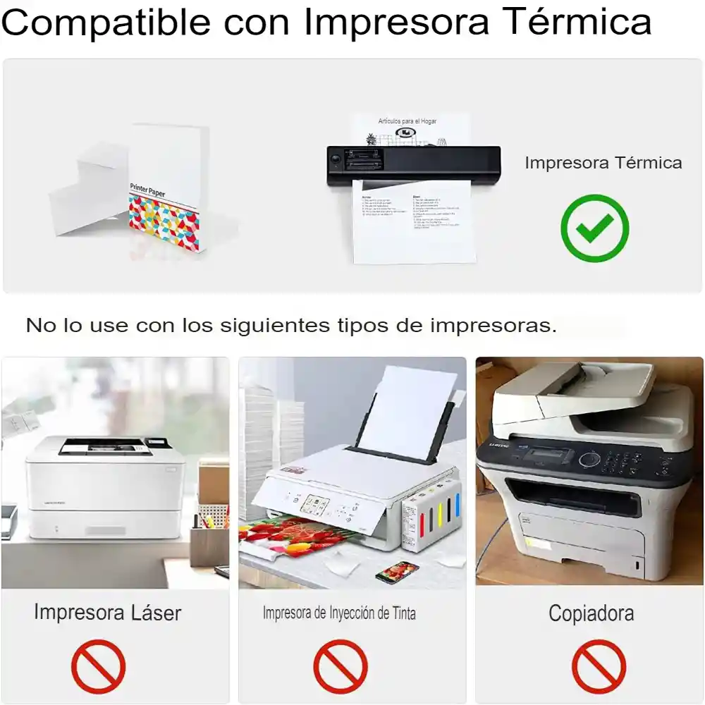 Resma De Papel Térmico Para Impresora Térmica A4 210x297mm