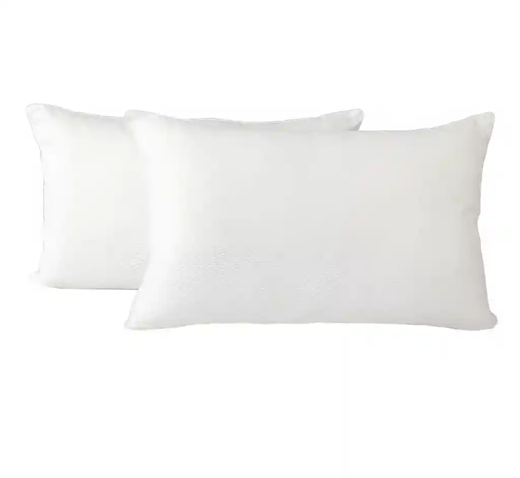 Almohadas 50x70 Cm Set 2 Unidades Firme Antiacaros Color Blanco