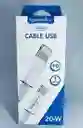 Cable Tipo C To A Lightning Para Iphone Speedsong 20w