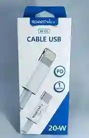 Cable Tipo C To A Lightning Para Iphone Speedsong 20w
