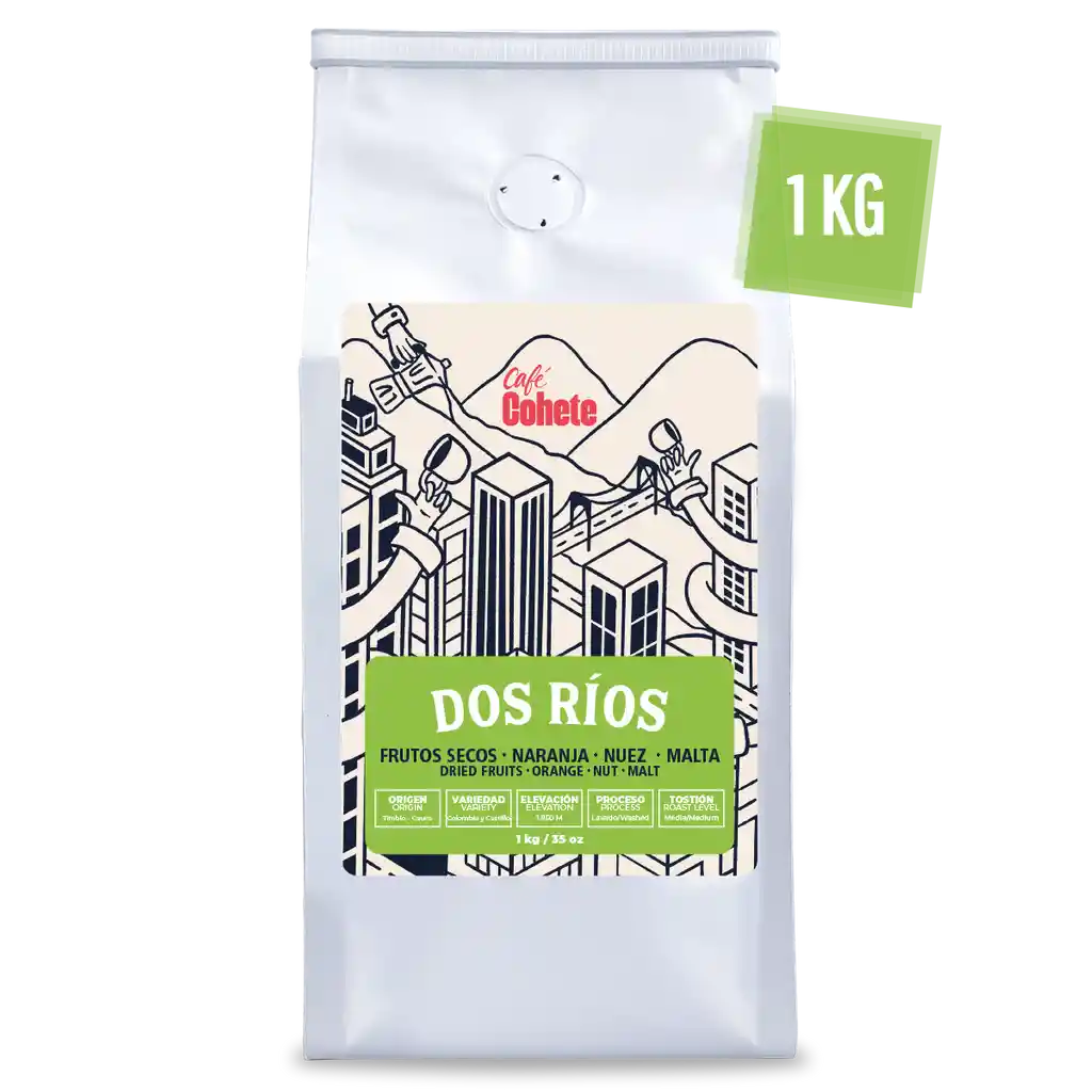 Café Especial Edición Dos Ríos 1 Kg (molido)