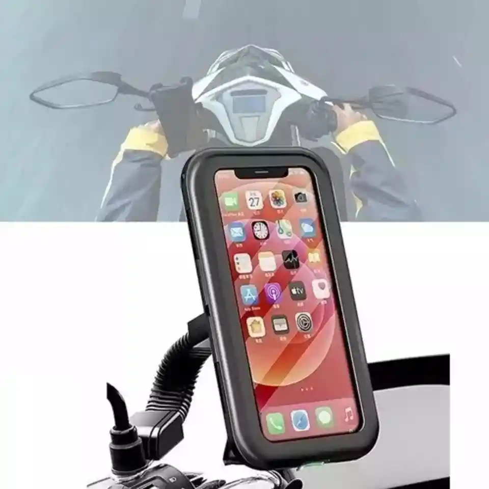 Soporte De Celular Impermeable Para Moto / Holder Para Moto 360° / Soporte Para Retrovisor 360°