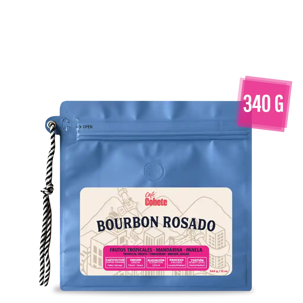 Café Especial Edición Bourbon Rosado 340 G (molido)