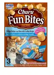 Churu Fun Bites Gato Atún Y Viera X 3 Paq