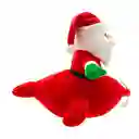 Muñeco Santa Navideño Santini Con Movimiento 20x23cm Rojo