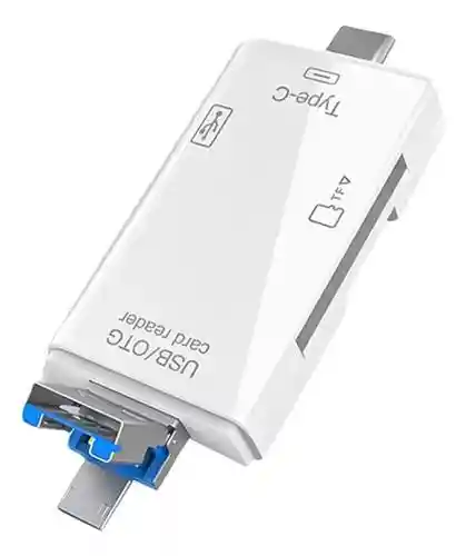 Lector De Memorias 6 En 1 / Lector De Memorias V8, Tipo C, 2 Usb3.0, Sd Y Micro Sd