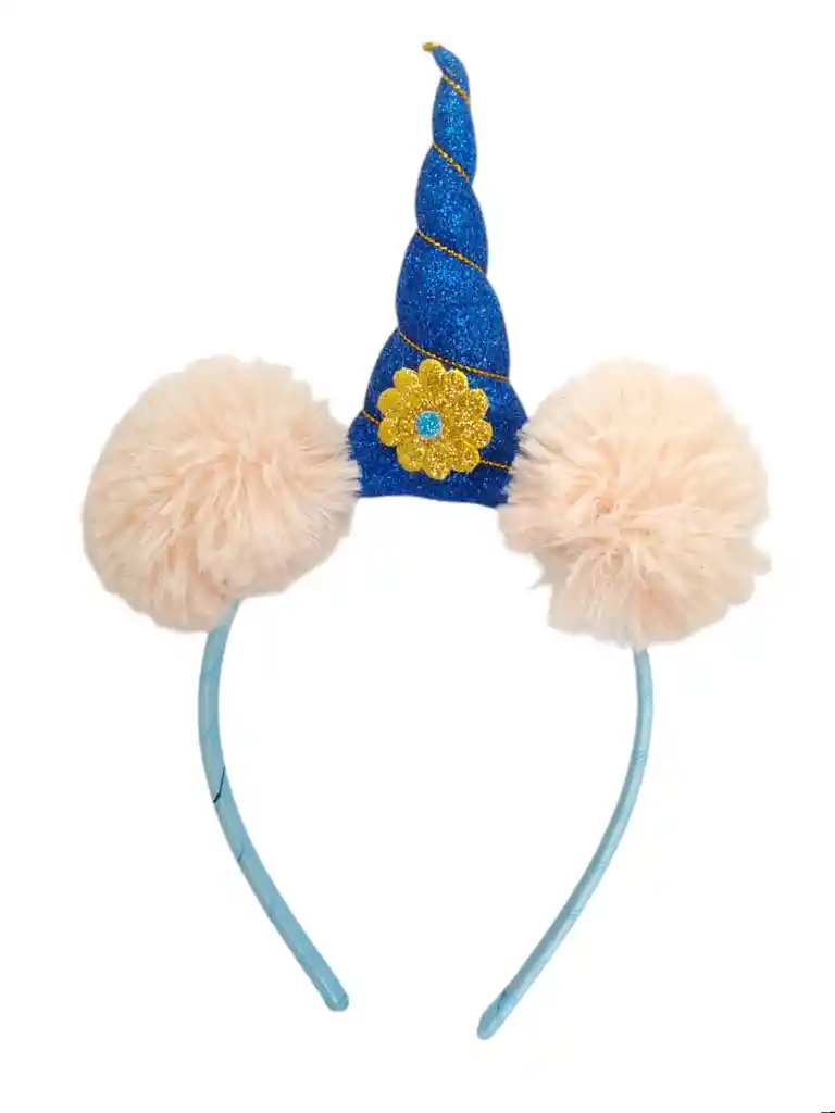 Diadema Unicornio Pompón