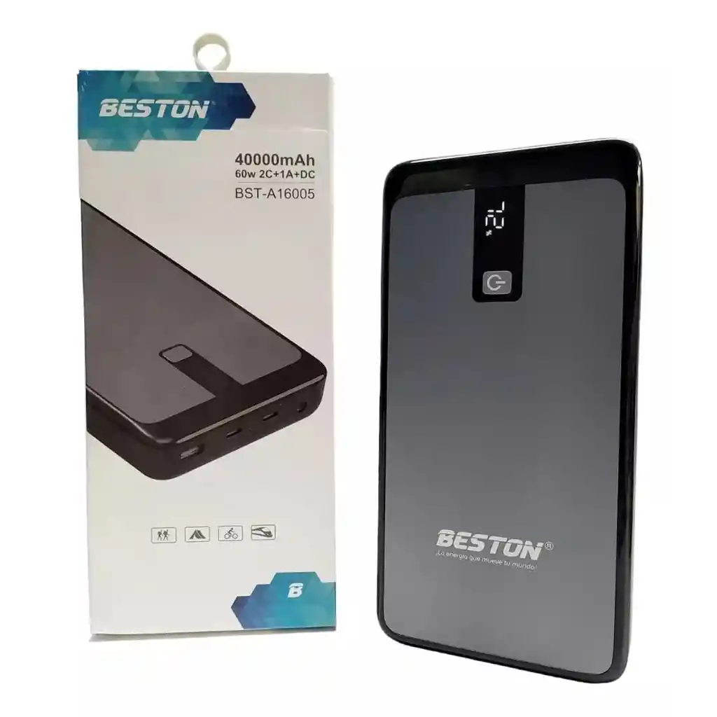 Powerbank 30000 Mah Carga Rapida 63w Beston Conexion Plug 5v