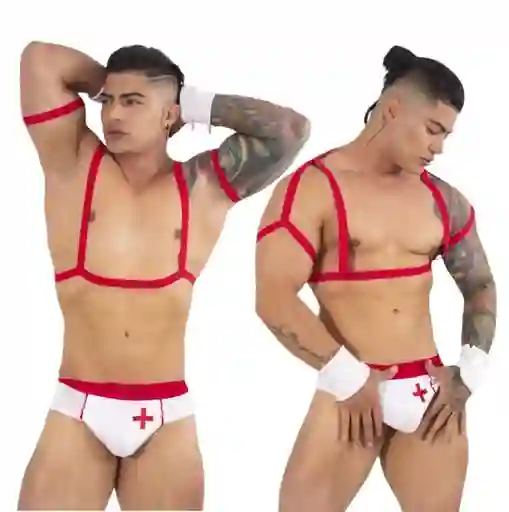 Disfraz Enfermero Hot Suspensorio Para Hombre Disfraces