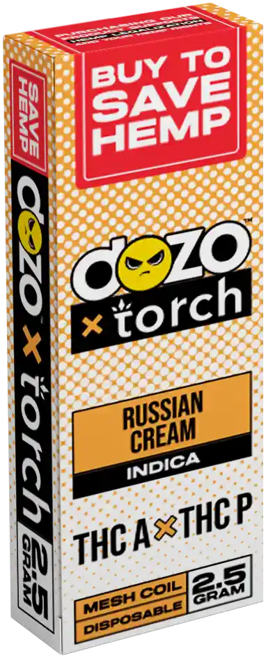 Dozo Torch / Russian Cream / Indica 2.5 Gr Thca X Thcp