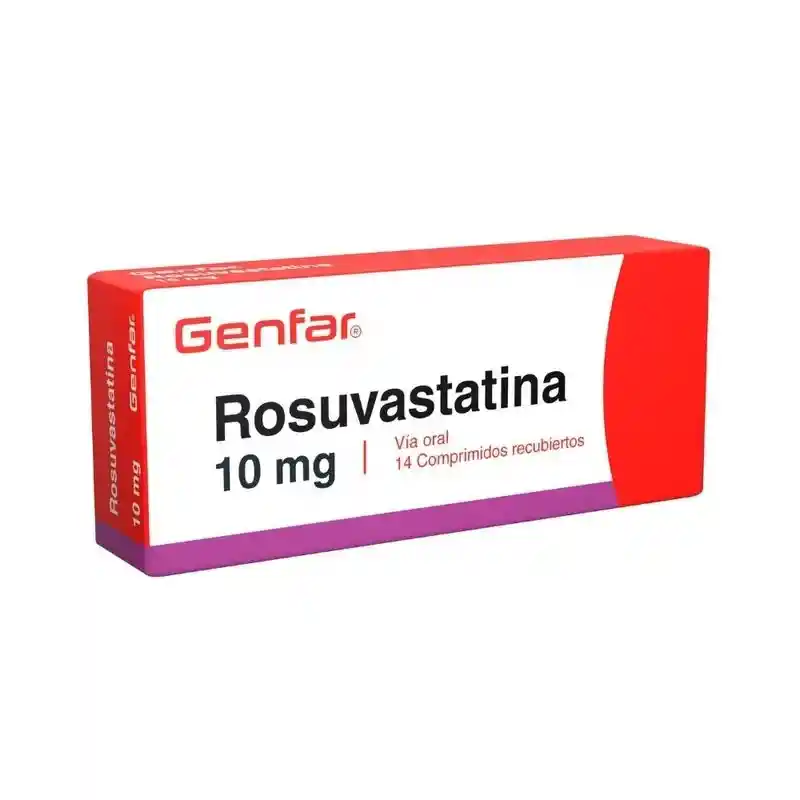 Rosuvastatina 10 Mg 14 Comprimidos Recubiertos