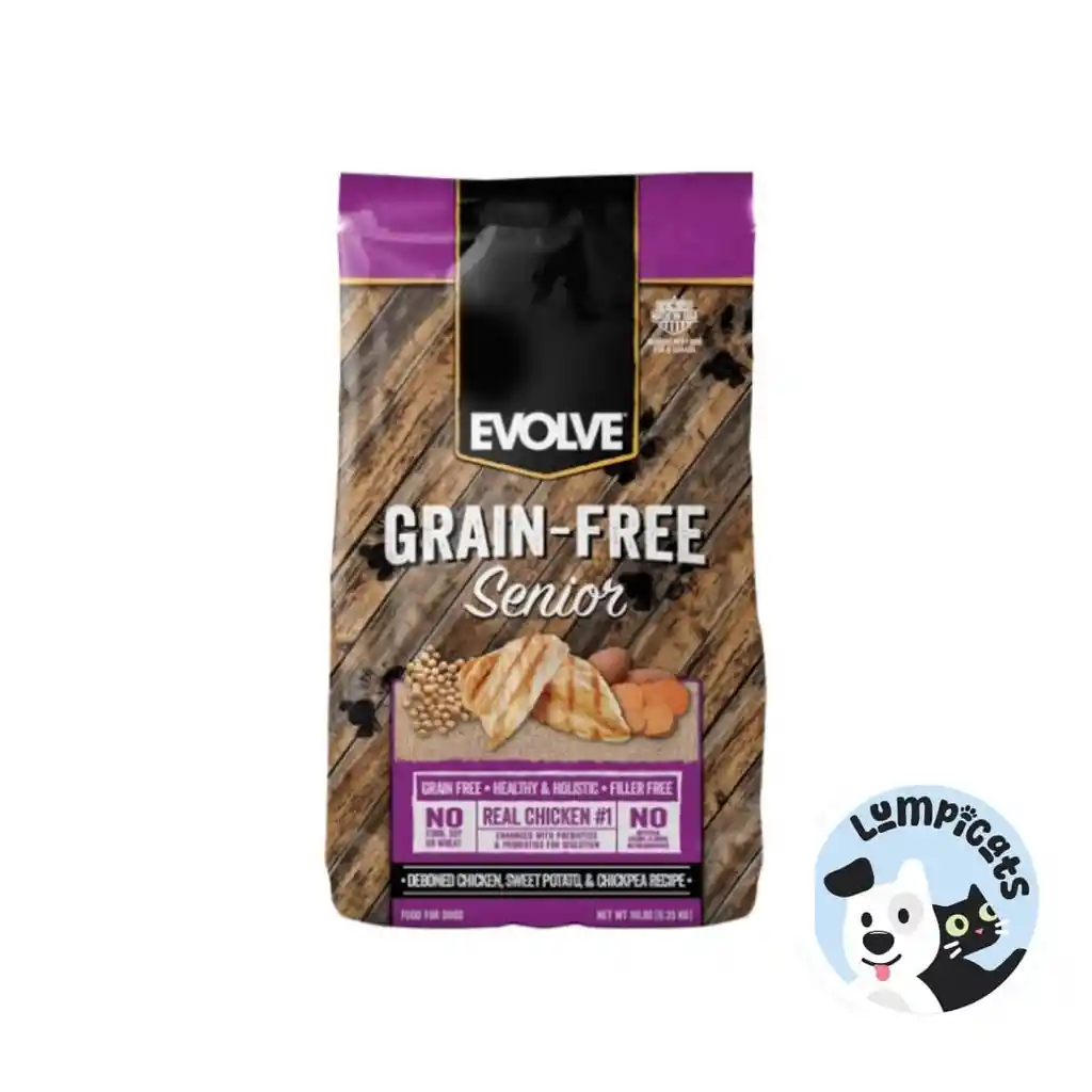 Evolve Dog Grain Free Senior Chicken - Pollo 28 Lb - 12.7 Kg