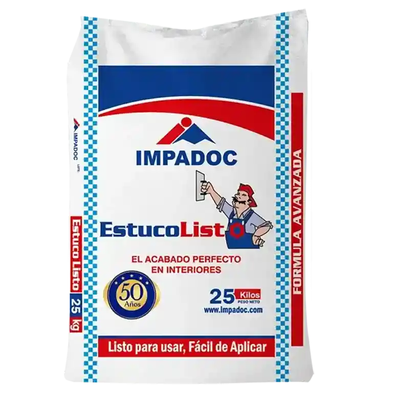 Estucolisto Impadoc X 25 Kg,