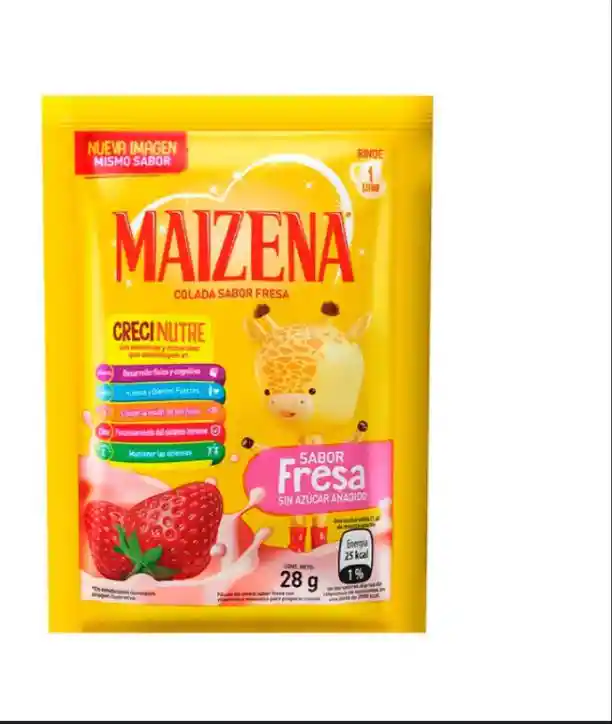 Maizena Sabor A Fresa 28g