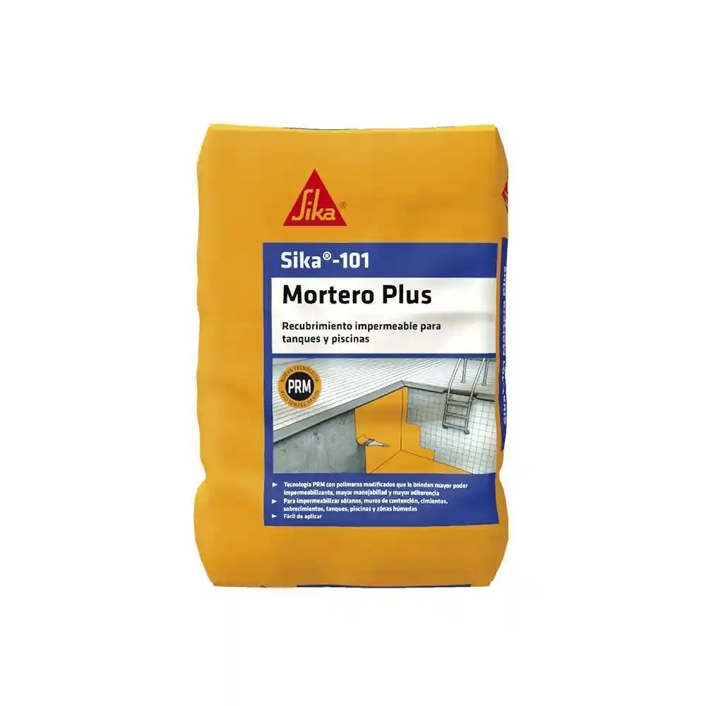 Sika 101 Mortero Gris X 25 Kg, Plus