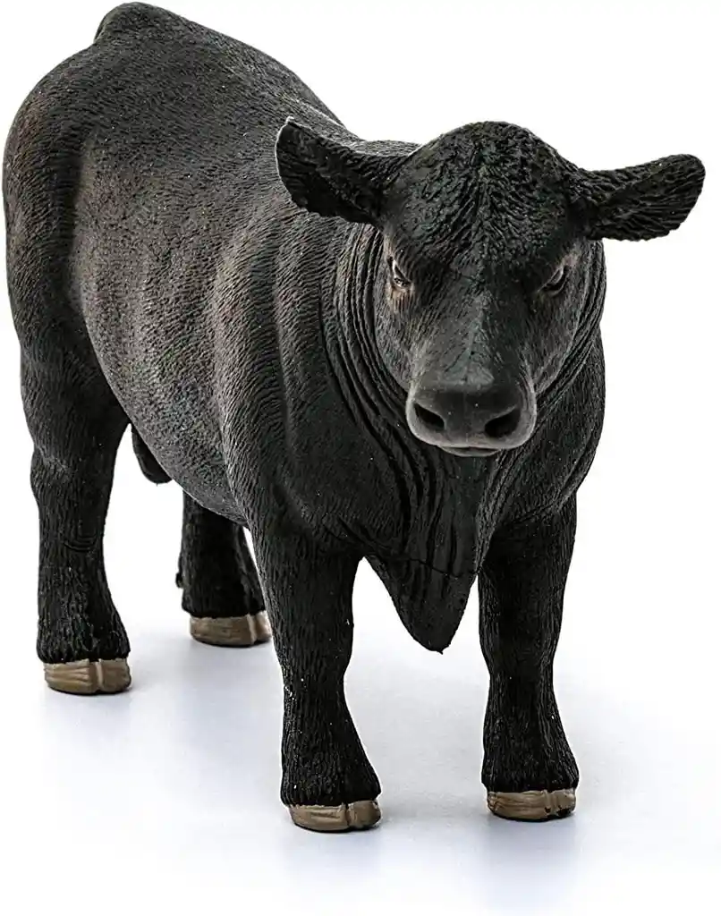 Figura Animales Toro Angus Pintada A Mano Schleich