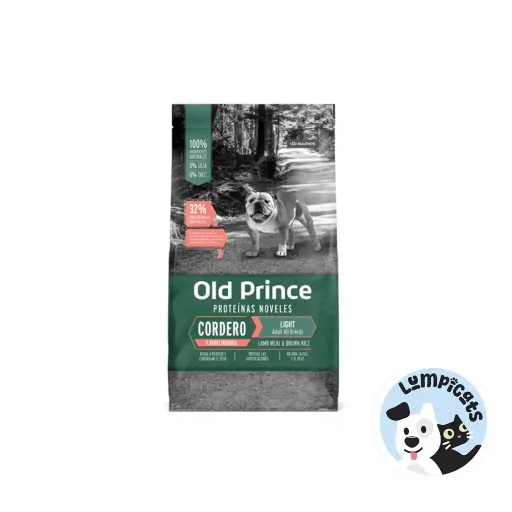 Old Prince Novel Para Perros Cordero - Adultos Light 15 Kg