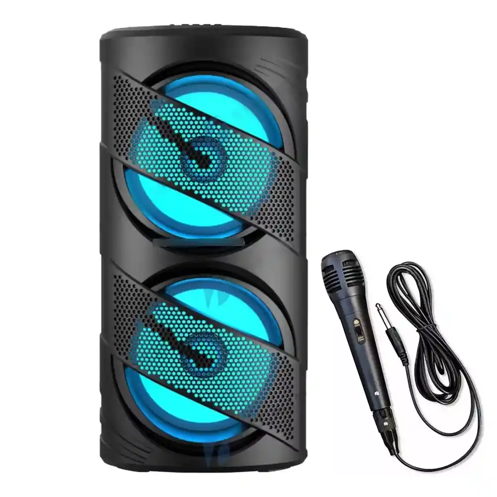 Parlante Portátil Bluetooth Karaoke 6.5inch Micrófono Fm Usb